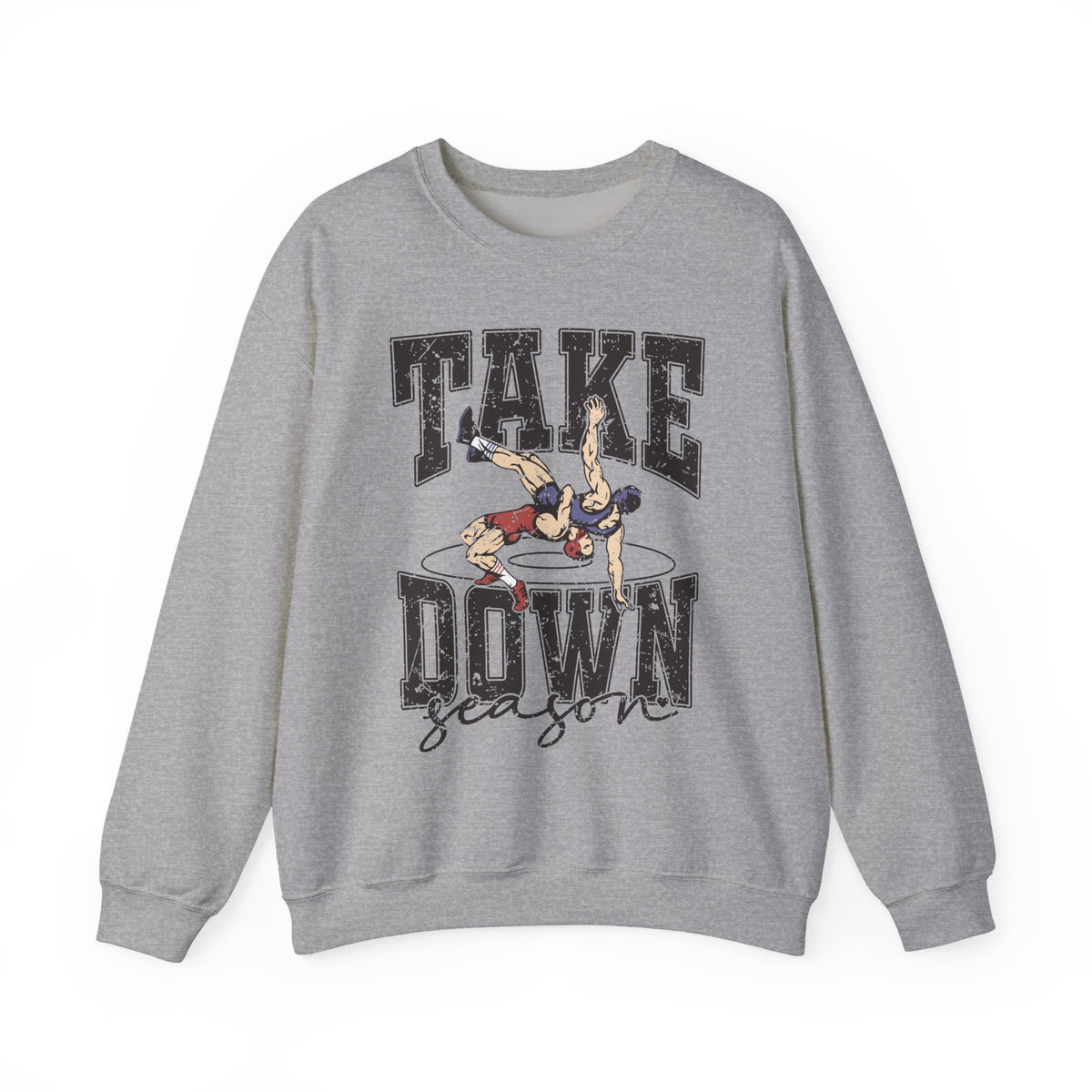 Take Down Season Wrestling Crewneck Sweatshirt