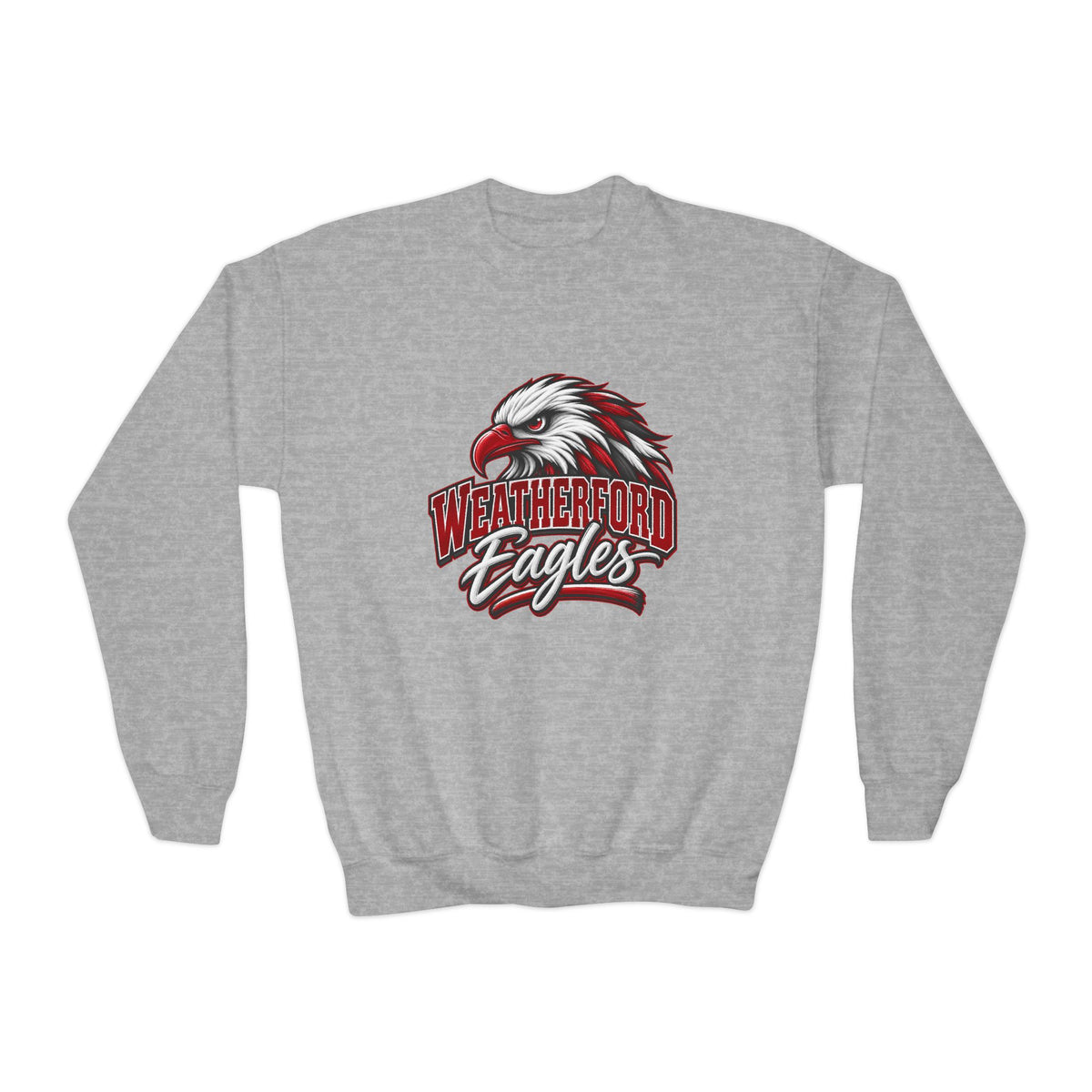 Youth Crewneck Sweatshirt - Weatherford Eagles Mascot