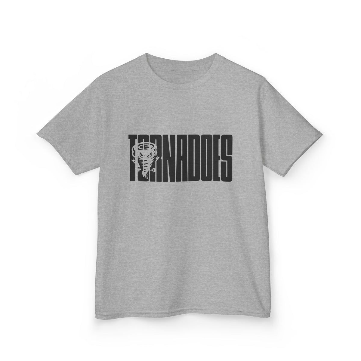 Kids T-Shirt - 'Tornados' Bold Sports Logo Tee with Tornado Mascot