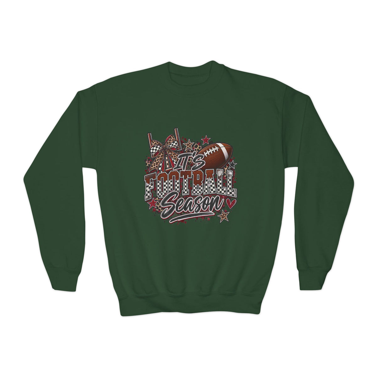 Youth Football Season Crewneck Sweatshirt –"ITS FOOTBALL SEASON