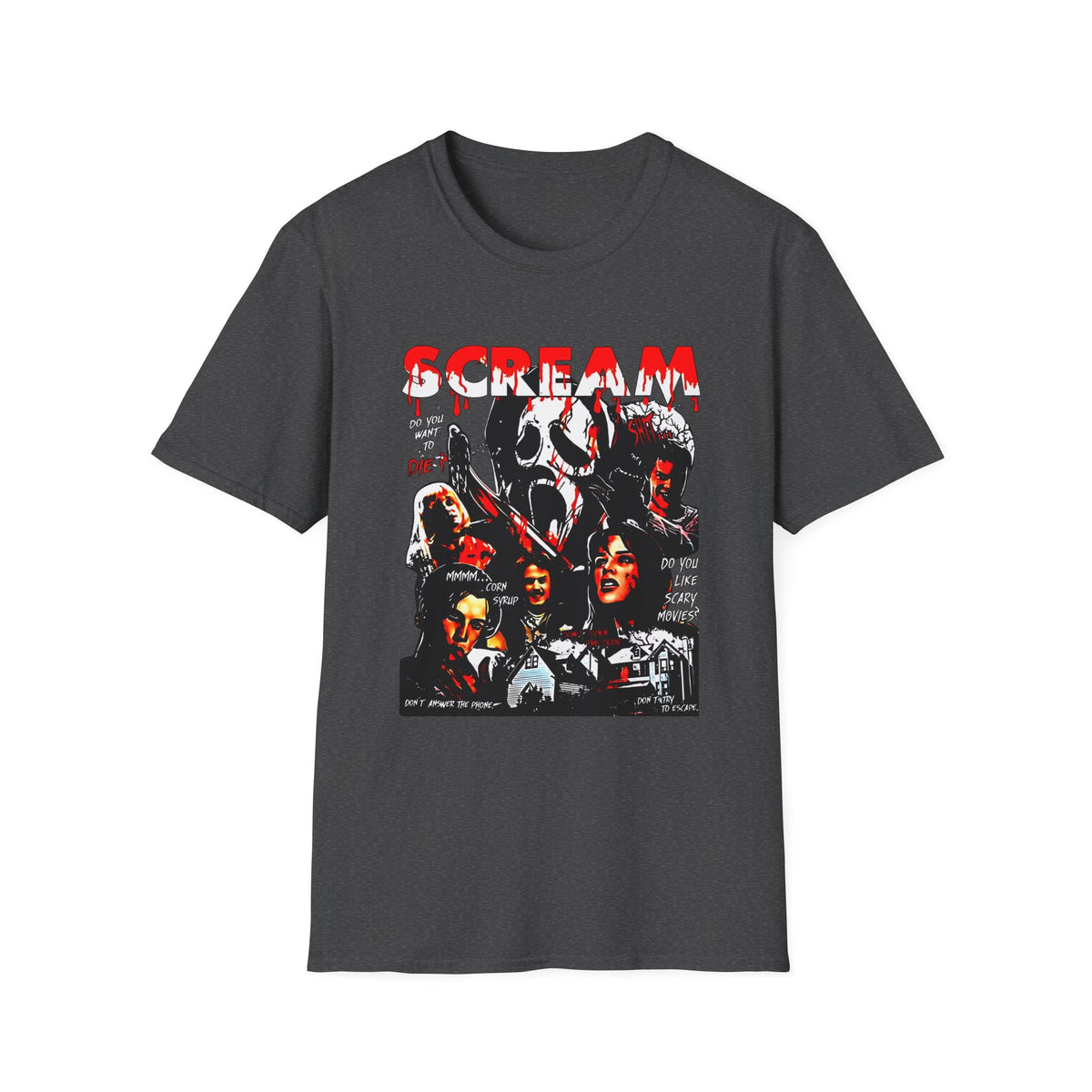 Scream Horror Movie Collage T‑Shirt