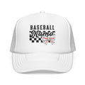 Baseball Mama Trucker Hat – Mom Cap with Checkerboard & Bow