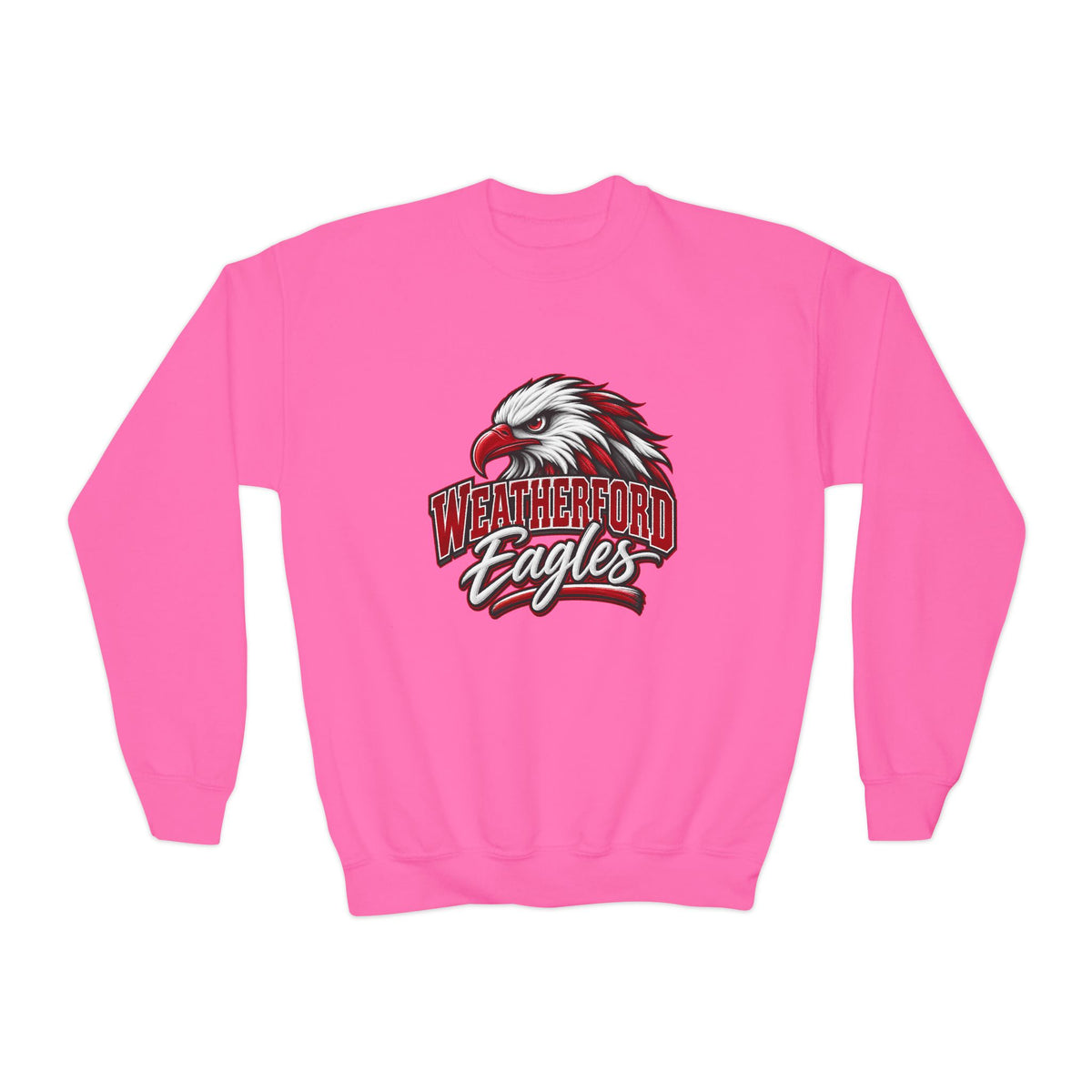 Youth Crewneck Sweatshirt - Weatherford Eagles Mascot