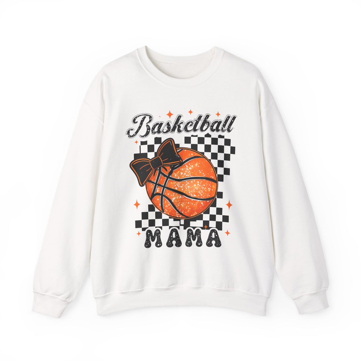Basketball Mama Sweatshirt – Checkerboard Basketball Mom Crewneck