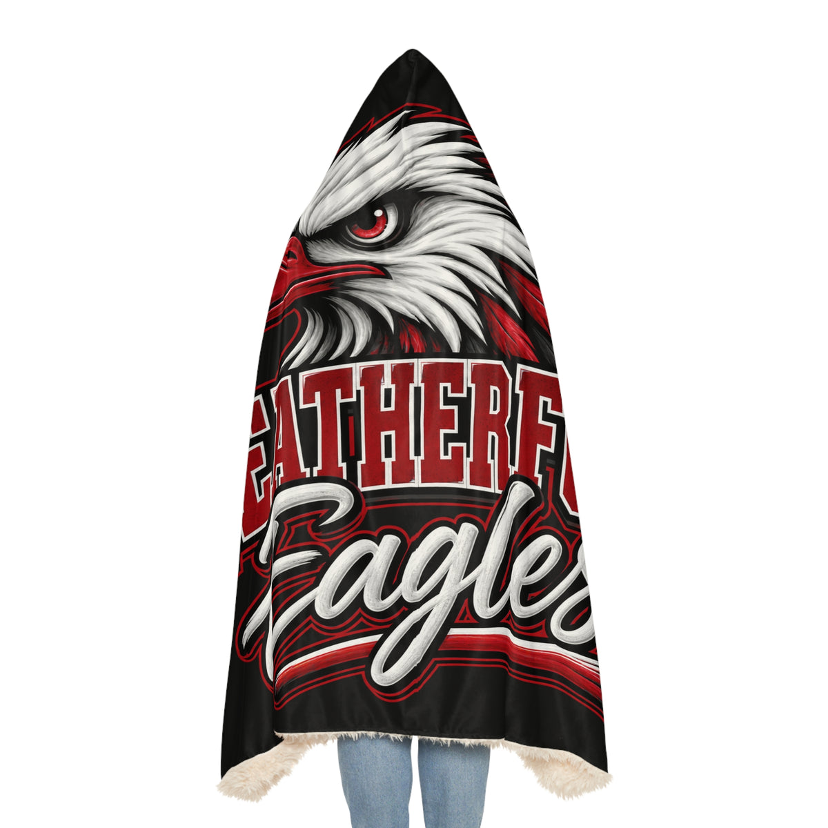 Weatherford Eagles Hooded Snuggle Blanket