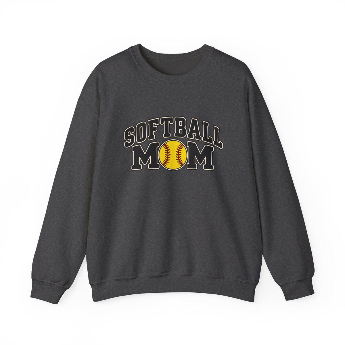 Softball Mom Crewneck Sweatshirt — Vintage Softball Logo for Proud Moms