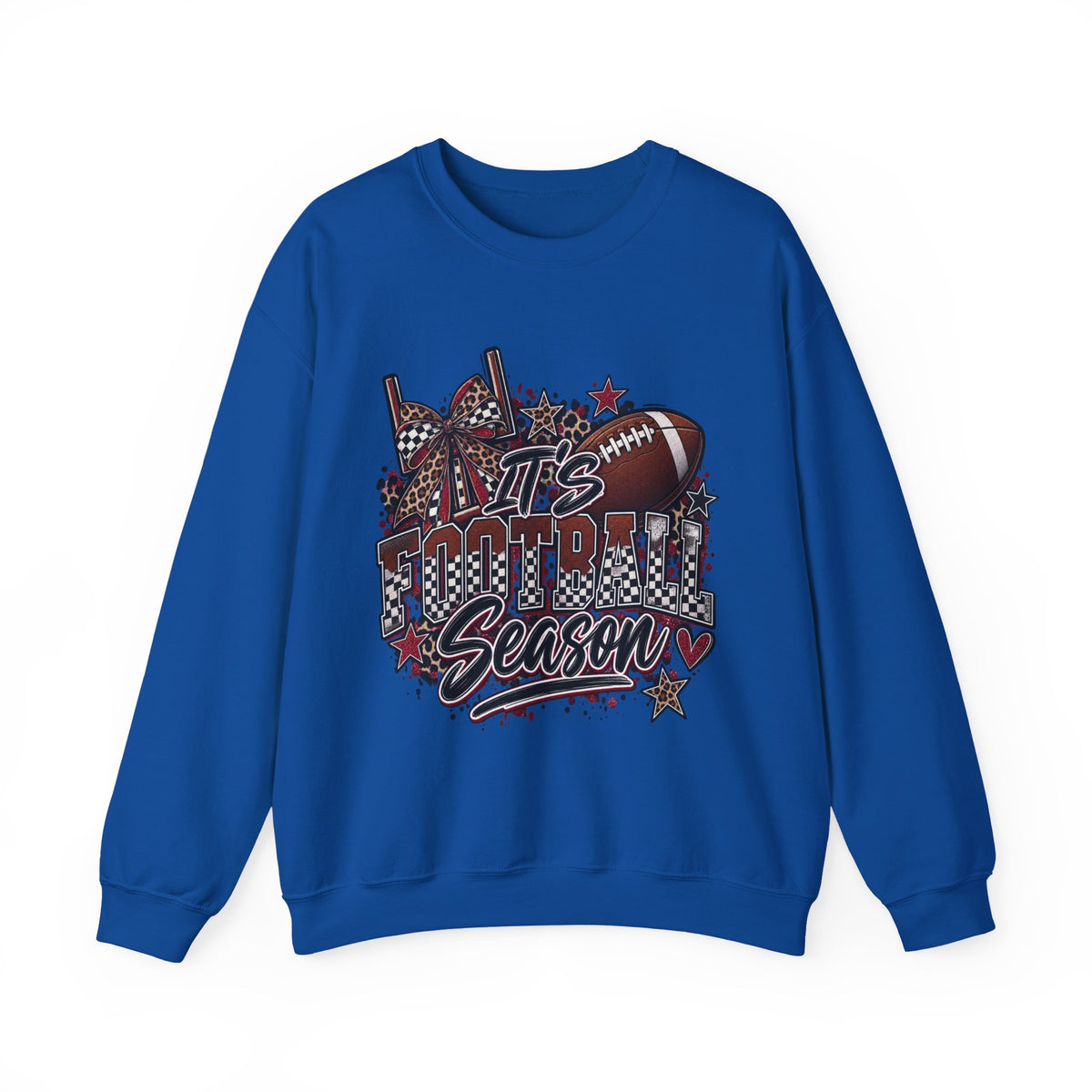 Football Season Crewneck Sweatshirt — "It's Football Season" Graphic