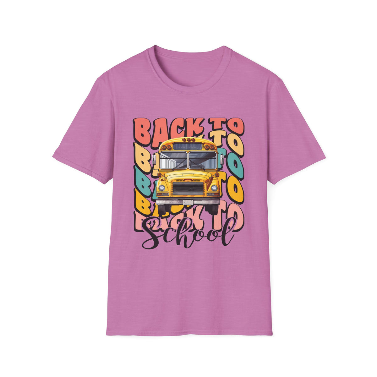 Back to School Bus T-Shirt — Vintage Yellow School Bus Graphic Tee