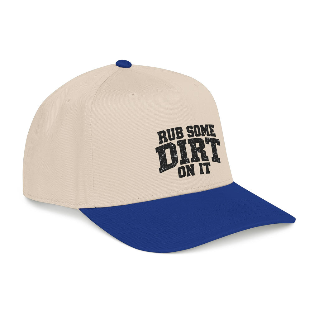 'Rub Some Dirt On It' Mid Profile Baseball Cap – Vintage Outdoor Hunting Trucking Hat