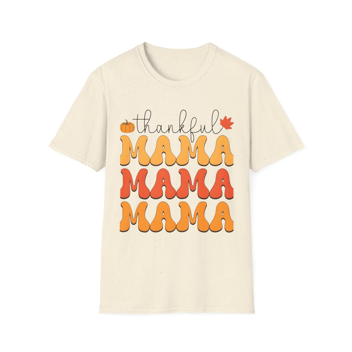Thankful Mama T-Shirt — Retro Fall Thanksgiving Mom Tee