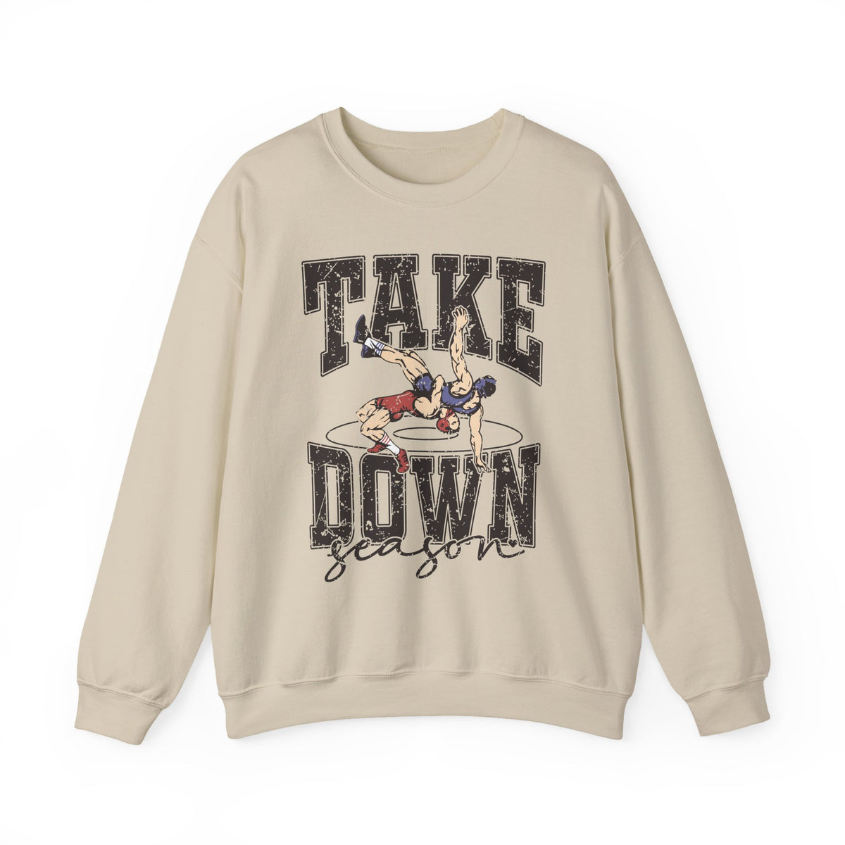 Take Down Season Wrestling Crewneck Sweatshirt