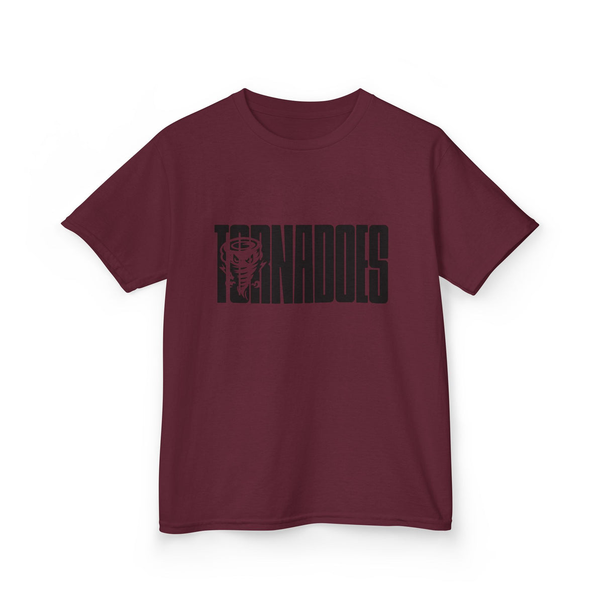 Kids T-Shirt - 'Tornados' Bold Sports Logo Tee with Tornado Mascot
