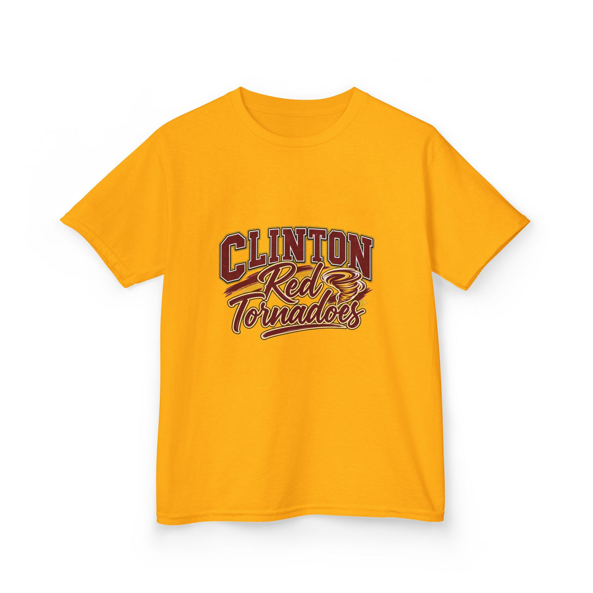 Clinton Red Tornadoes Kids Tee — Youth School Spirit Shirt