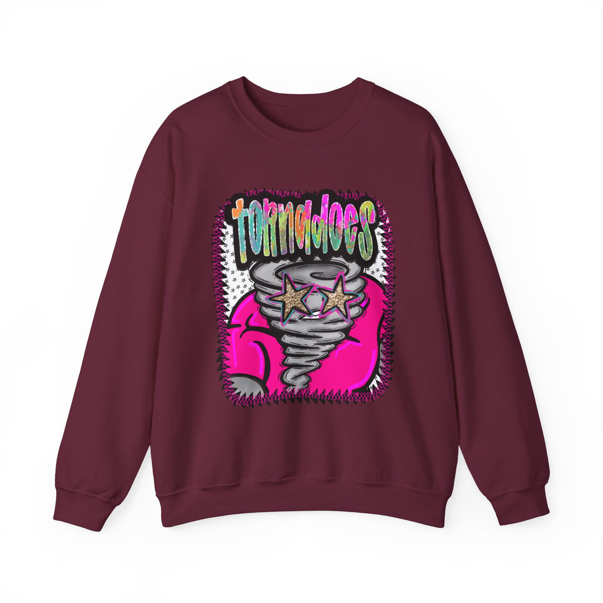 Tornadoes Crewneck Sweatshirt — Retro Neon