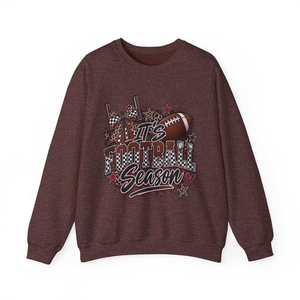 Football Season Crewneck Sweatshirt — "It's Football Season" Graphic