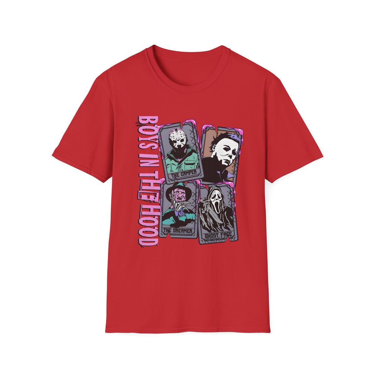 Horror Icons 'Boys in the hood' Graphic T-Shirt — Jason, Michael & Ghostface Tee