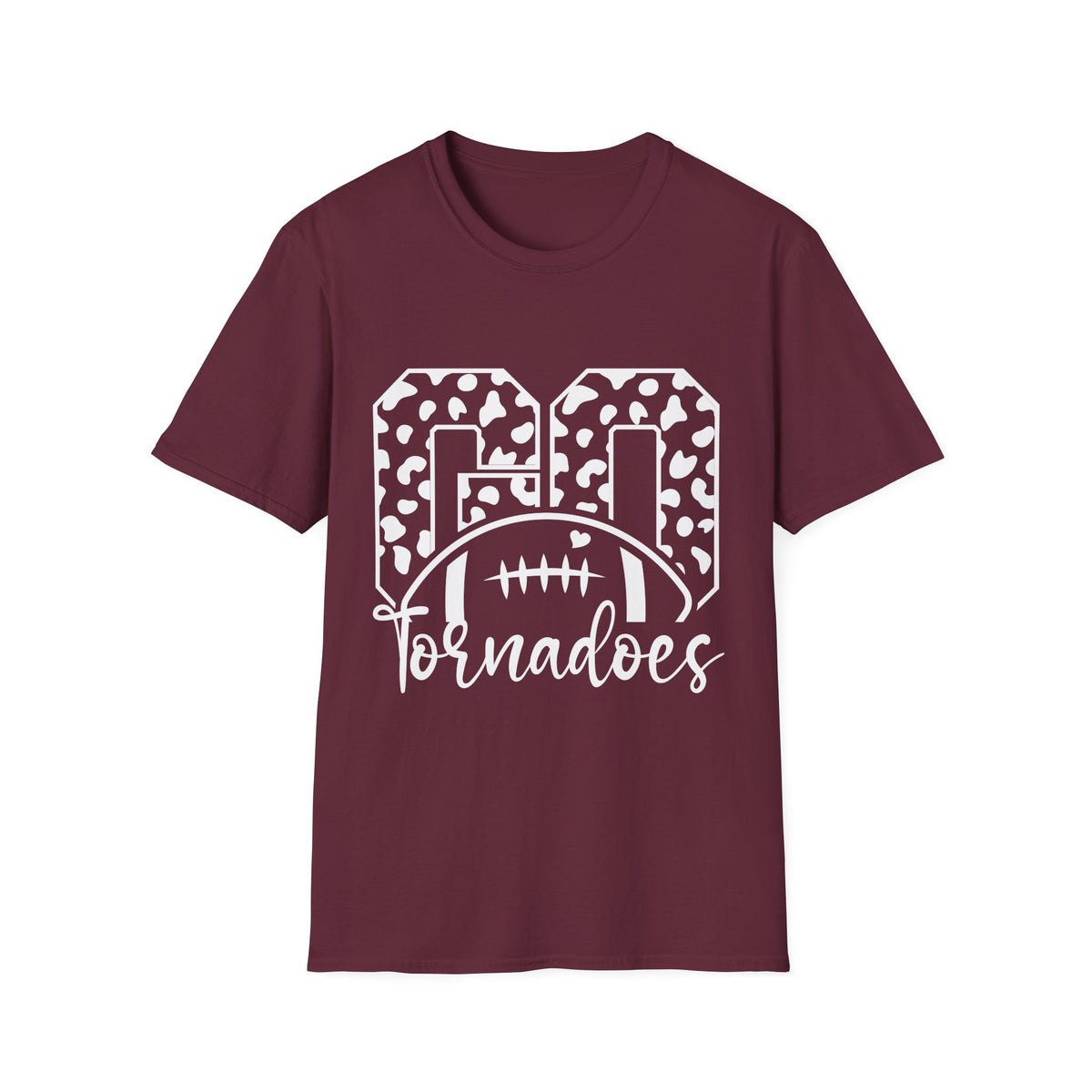 Tornadoes Football — Leopard Print 'GO Tornadoes' Sports Shirt