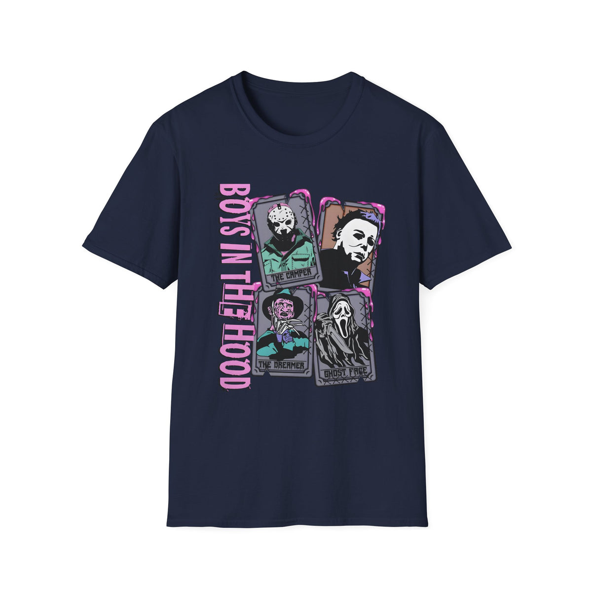 Horror Icons 'Boys in the hood' Graphic T-Shirt — Jason, Michael & Ghostface Tee