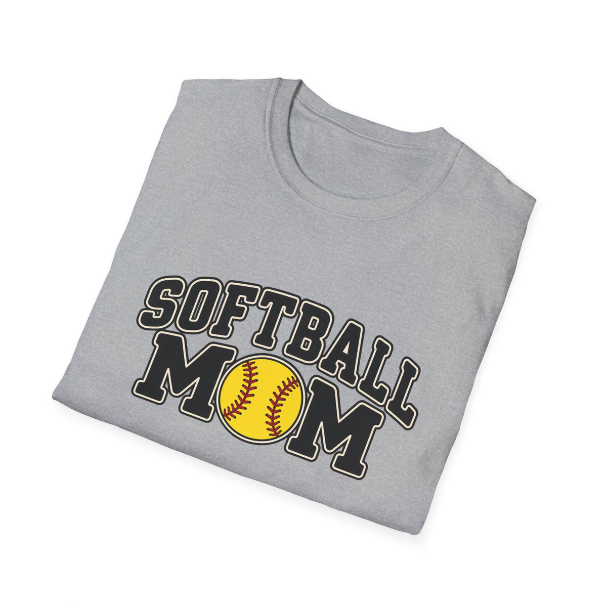 Softball Mom T-Shirt — Vintage Team Spirit Softball Tee