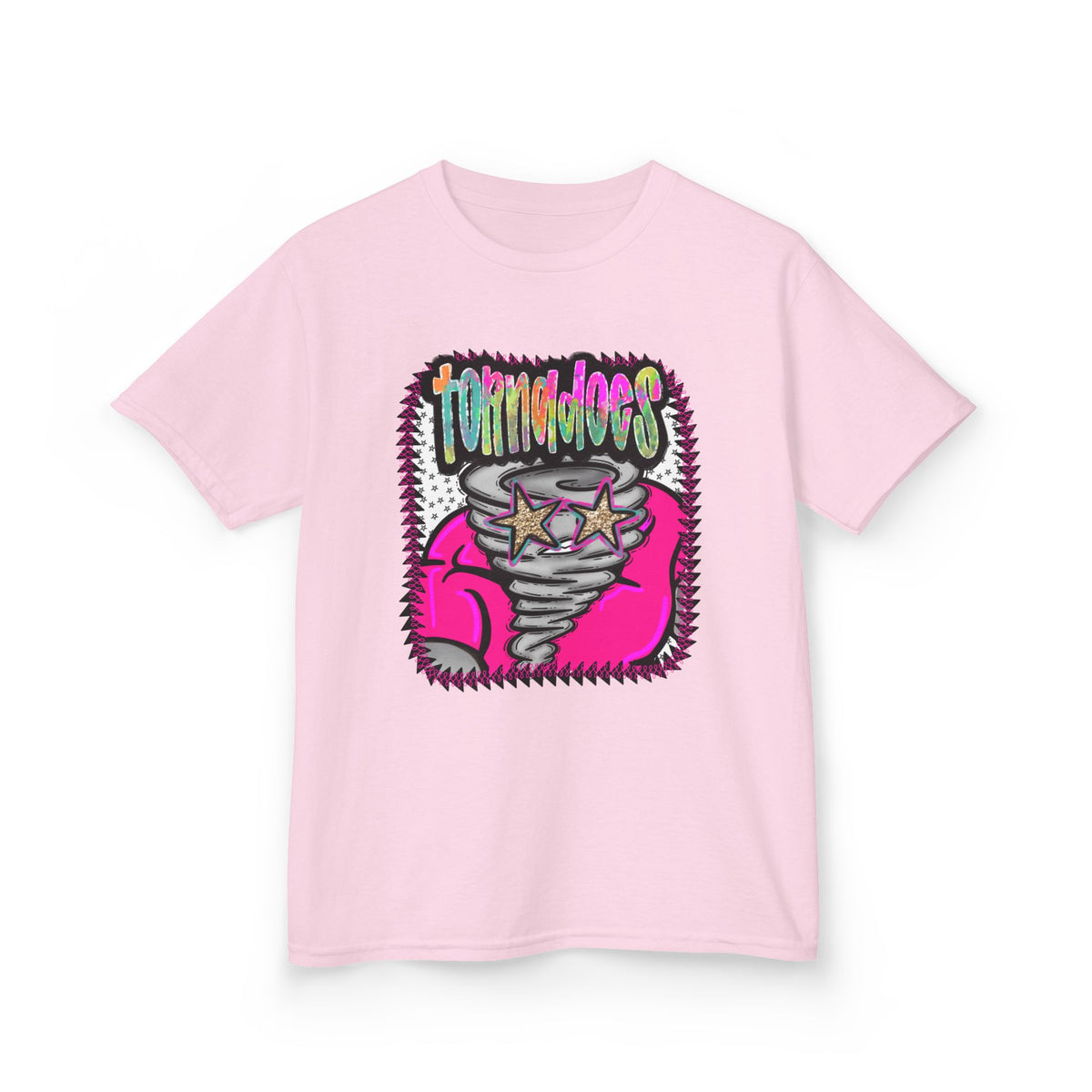 Kids Tee — Colorful 'Tornado' Cartoon Graphic Shirt for Kids