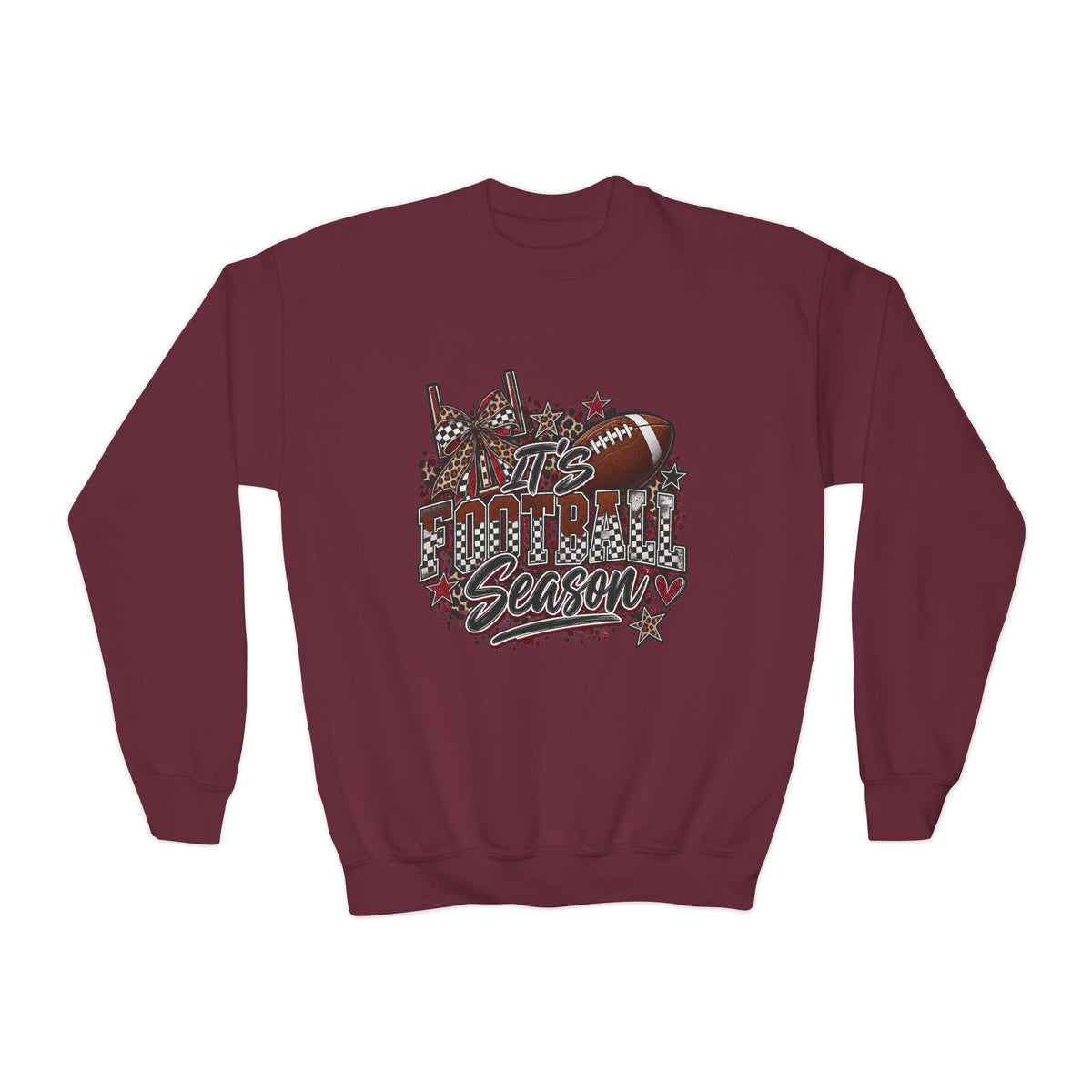 Youth Football Season Crewneck Sweatshirt –"ITS FOOTBALL SEASON