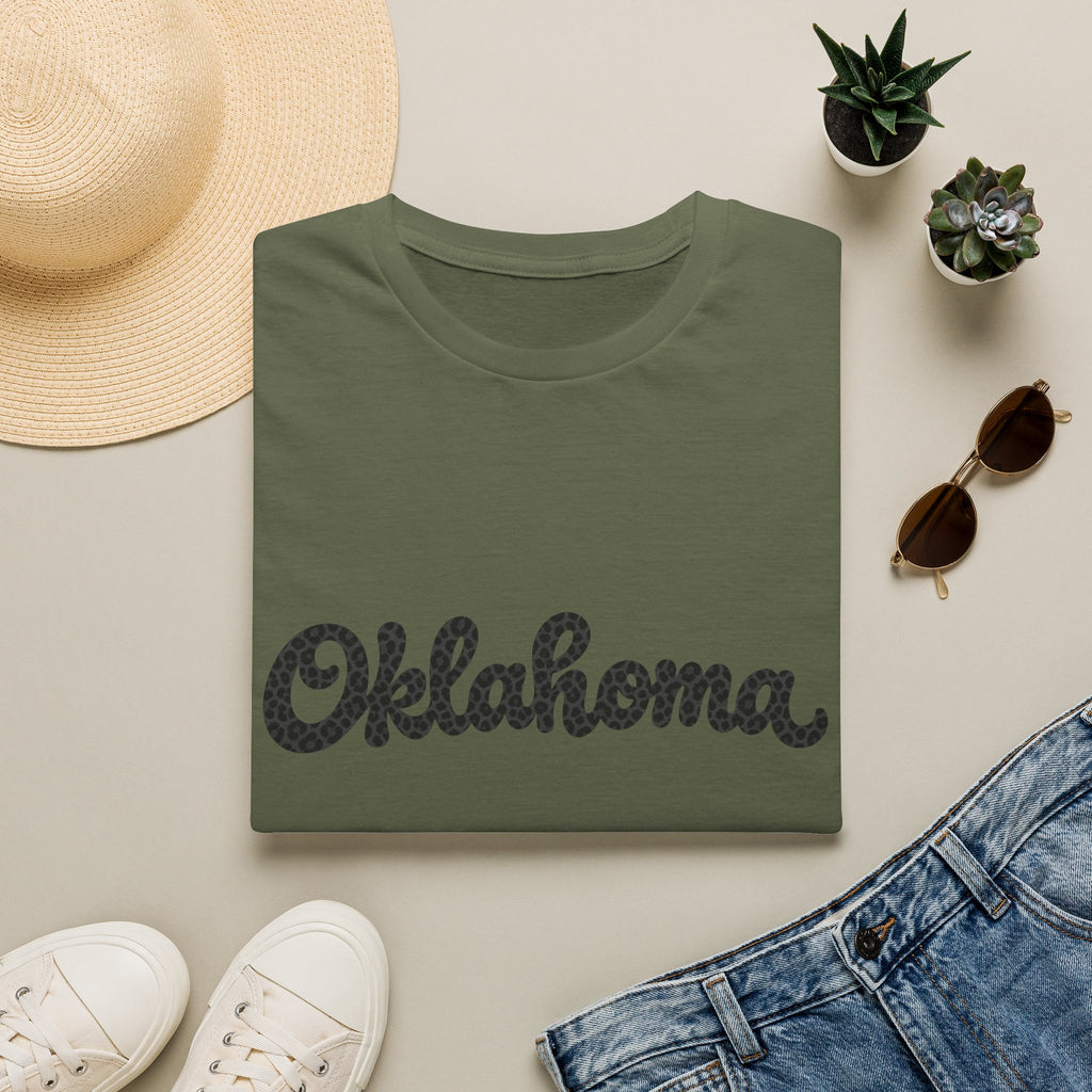 Oklahoma Script T-Shirt — Retro State Pride Tee