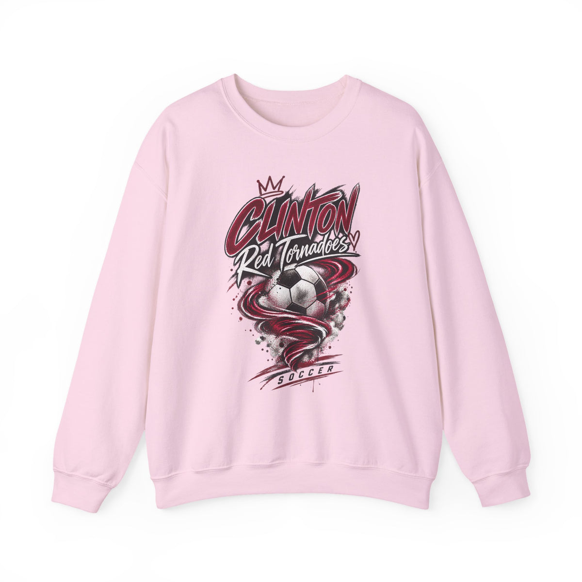 Clinton Red Tornadoes Soccer Crewneck Sweatshirt