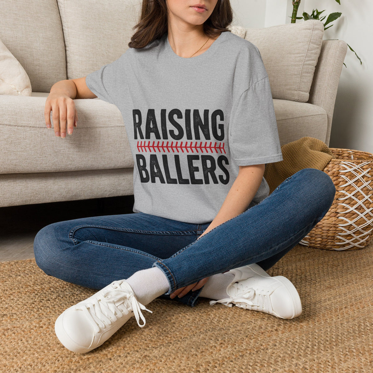 Raising Ballers T-Shirt — Baseball Mom/Dad Youth Sports Tee