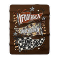Game Day Sherpa Fleece Blanket - "Football Touchdown" Cozy Team Throw