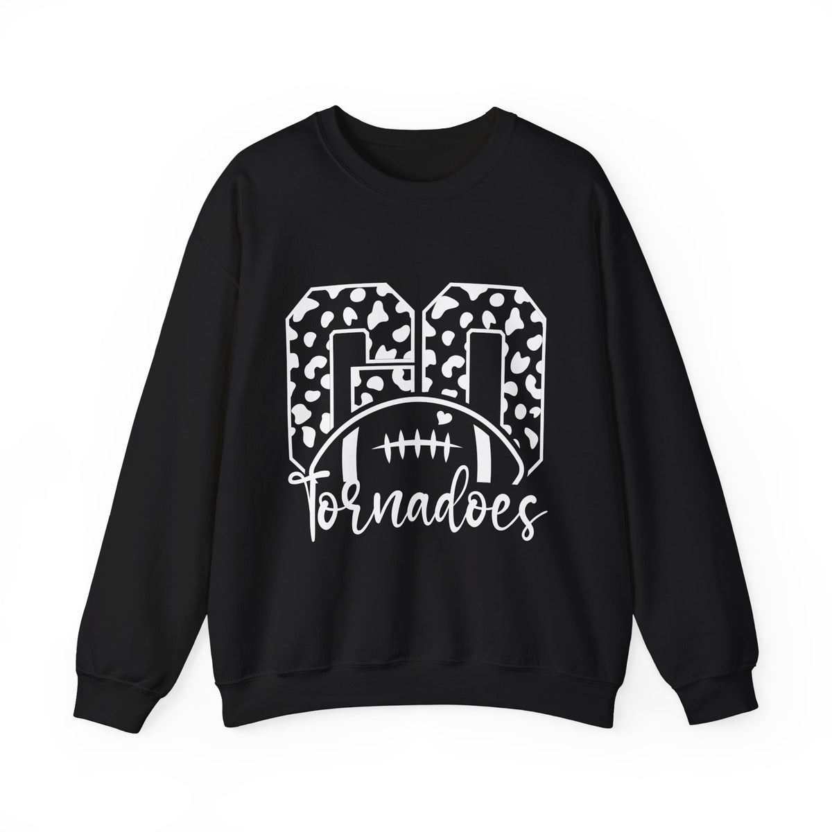 Tornadoes Football Crewneck Sweatshirt - Leopard Print 'GO TORNADOES' Design