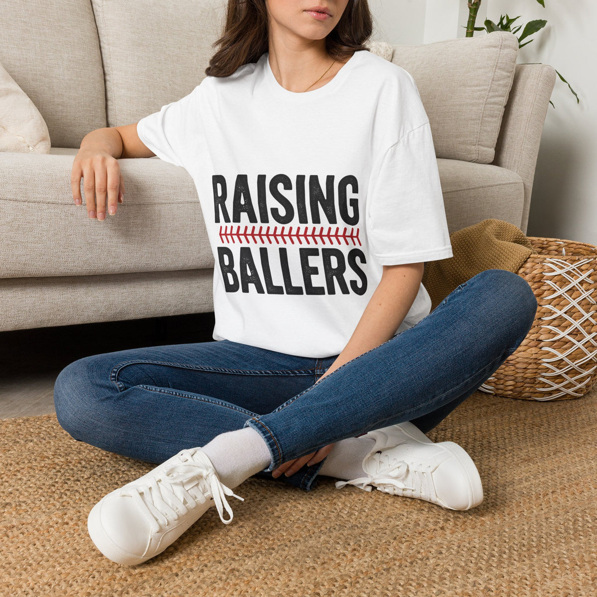 Raising Ballers T-Shirt — Baseball Mom/Dad Youth Sports Tee