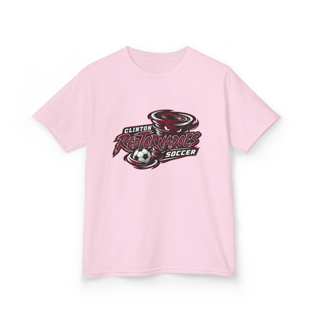 Kids Soccer Team Tee — "Clinton Tornadoes Soccer" Youth Shirt