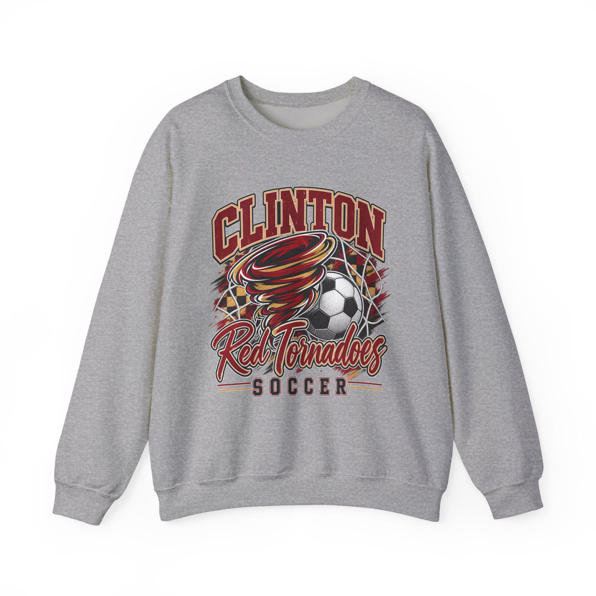Clinton Red Tornadoes Soccer Crewneck Sweatshirt