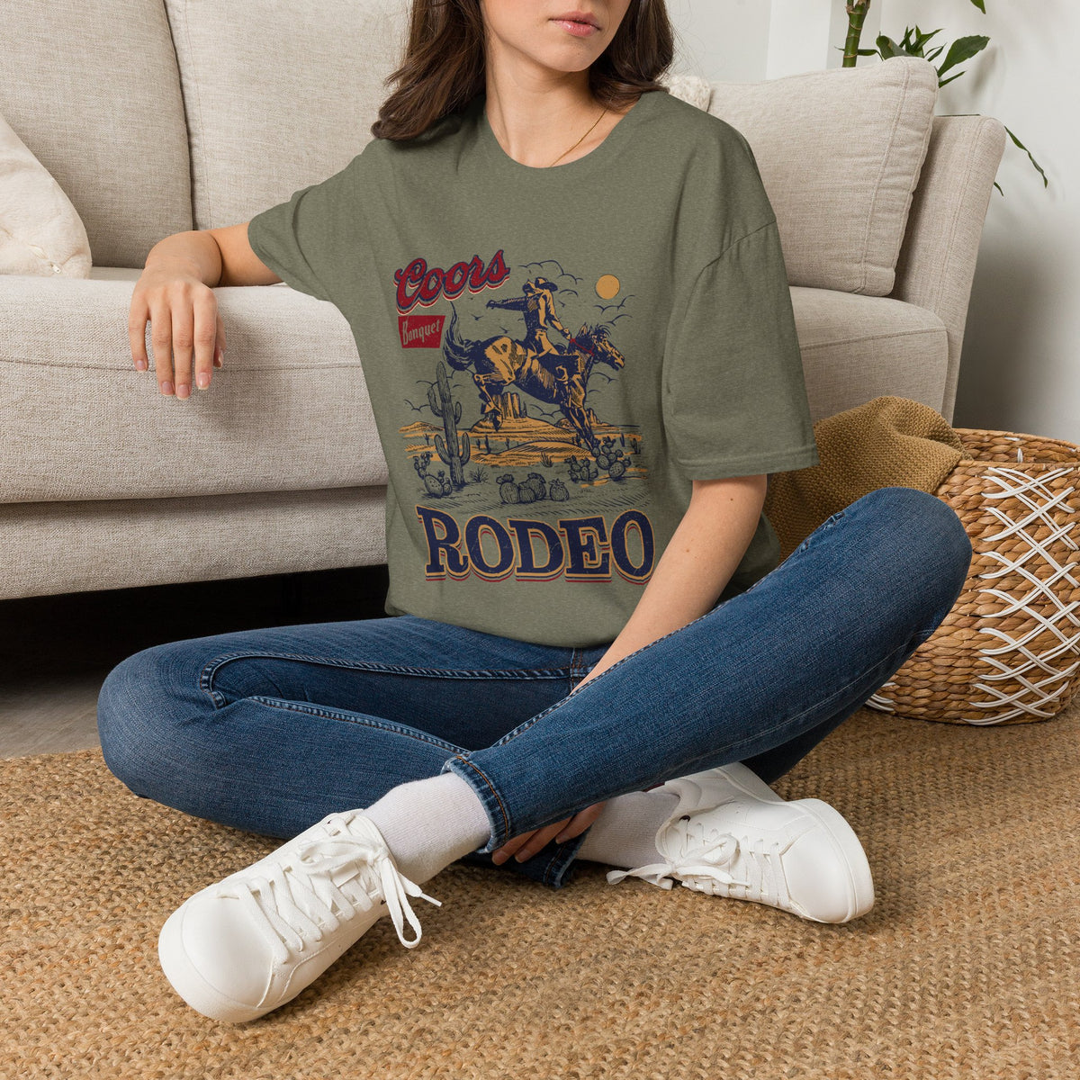 Rodeo Coors Banquet Graphic T-Shirt — Vintage Cowboy Western Tee