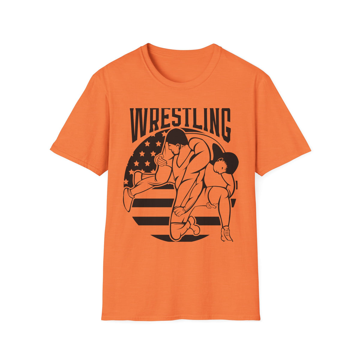Wrestling T-Shirt — USA Flag Grapplers Graphic Tee