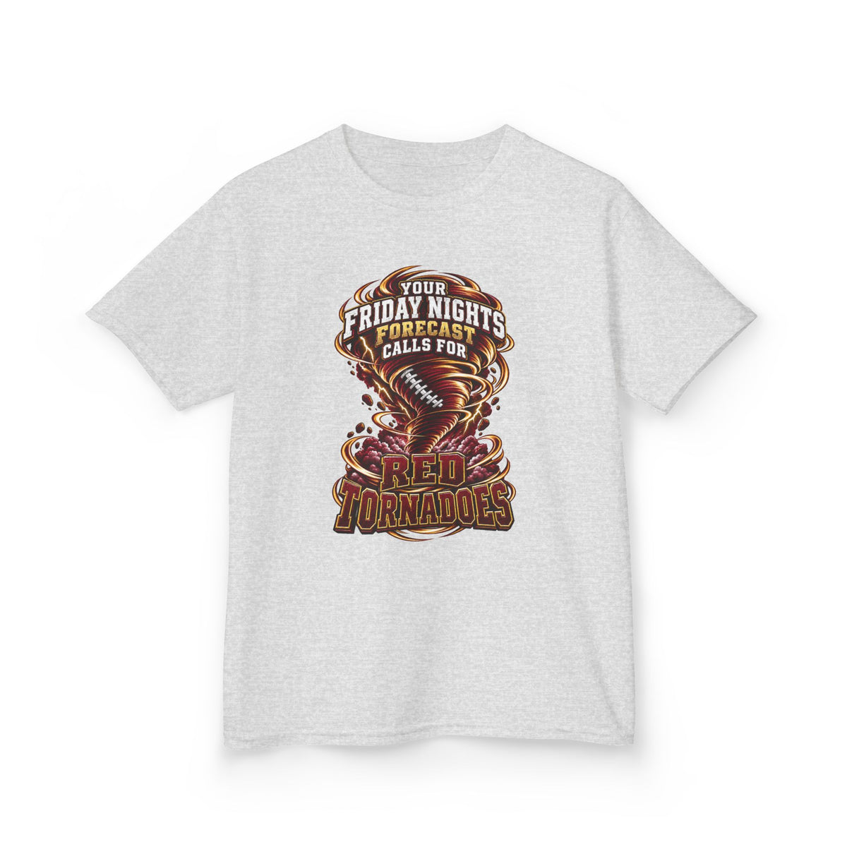 Kids T‑Shirt - "Your Friday Night Forecast Calls for Cheerful Tornados" Graphic Tee