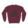 Youth Sweatshirt — "This Princess Wears Wrestling Shoes" Athletic Crewneck