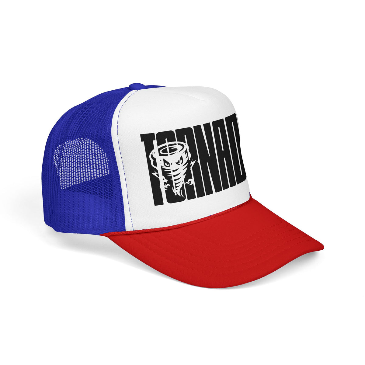 Tornado Trucker Hat — Vintage Storm Logo Foam Cap