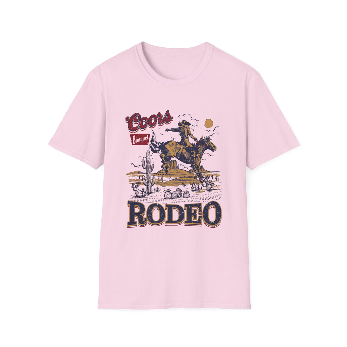 Rodeo Coors Banquet Graphic T-Shirt — Vintage Cowboy Western Tee