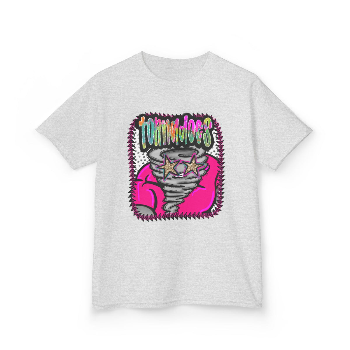 Kids Tee — Colorful 'Tornado' Cartoon Graphic Shirt for Kids