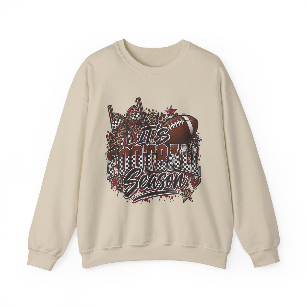 Football Season Crewneck Sweatshirt — "It's Football Season" Graphic