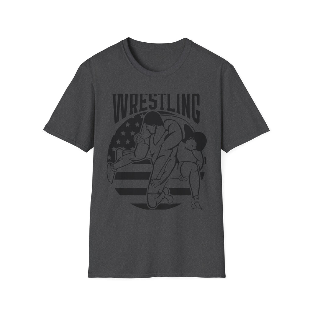 Wrestling T-Shirt — USA Flag Grapplers Graphic Tee