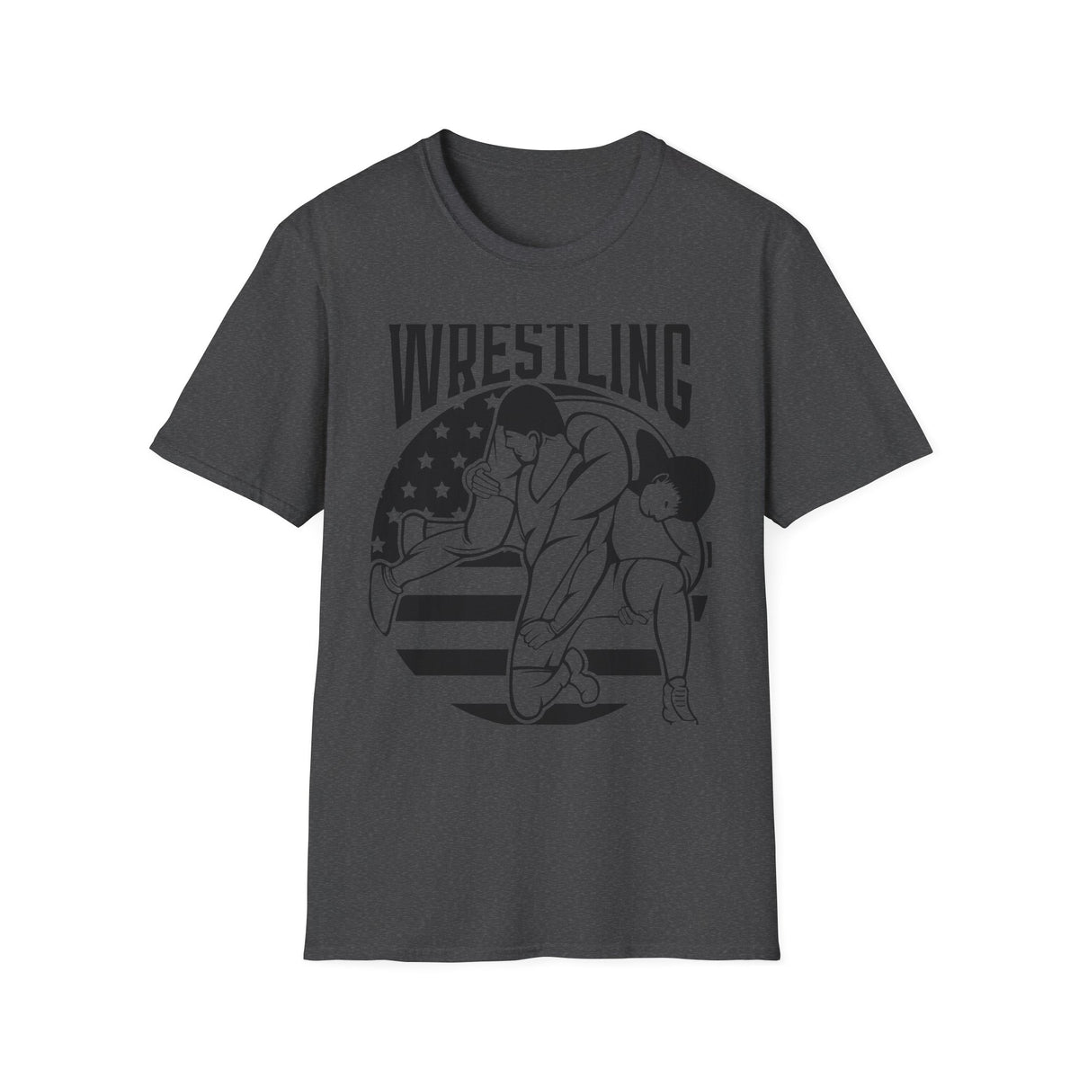 Wrestling T-Shirt — USA Flag Grapplers Graphic Tee