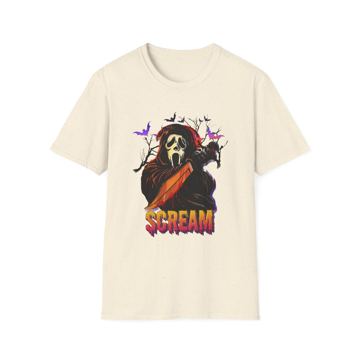 Scream Graphic T-Shirt — Horror Ghostface Tee for Halloween