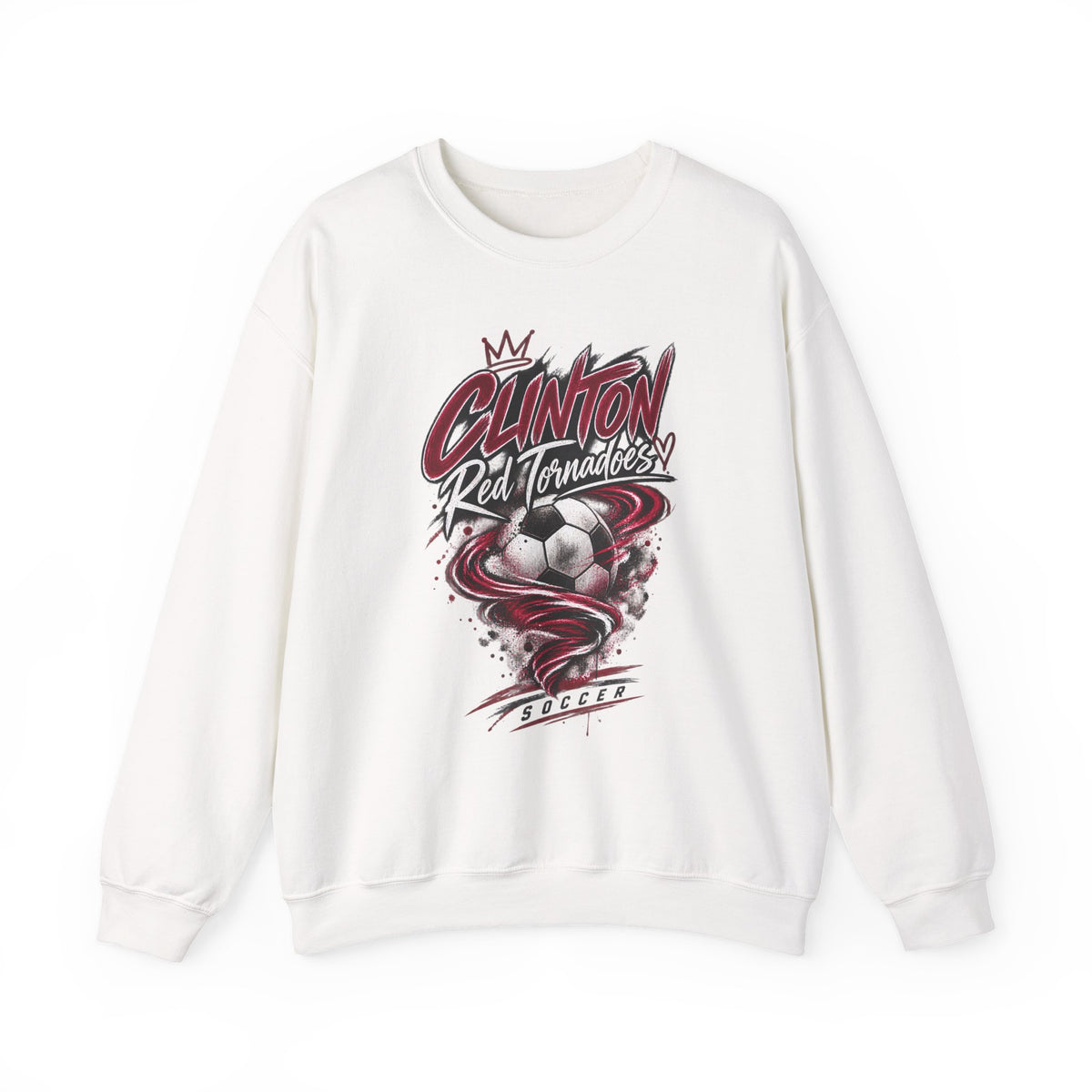 Clinton Red Tornadoes Soccer Crewneck Sweatshirt