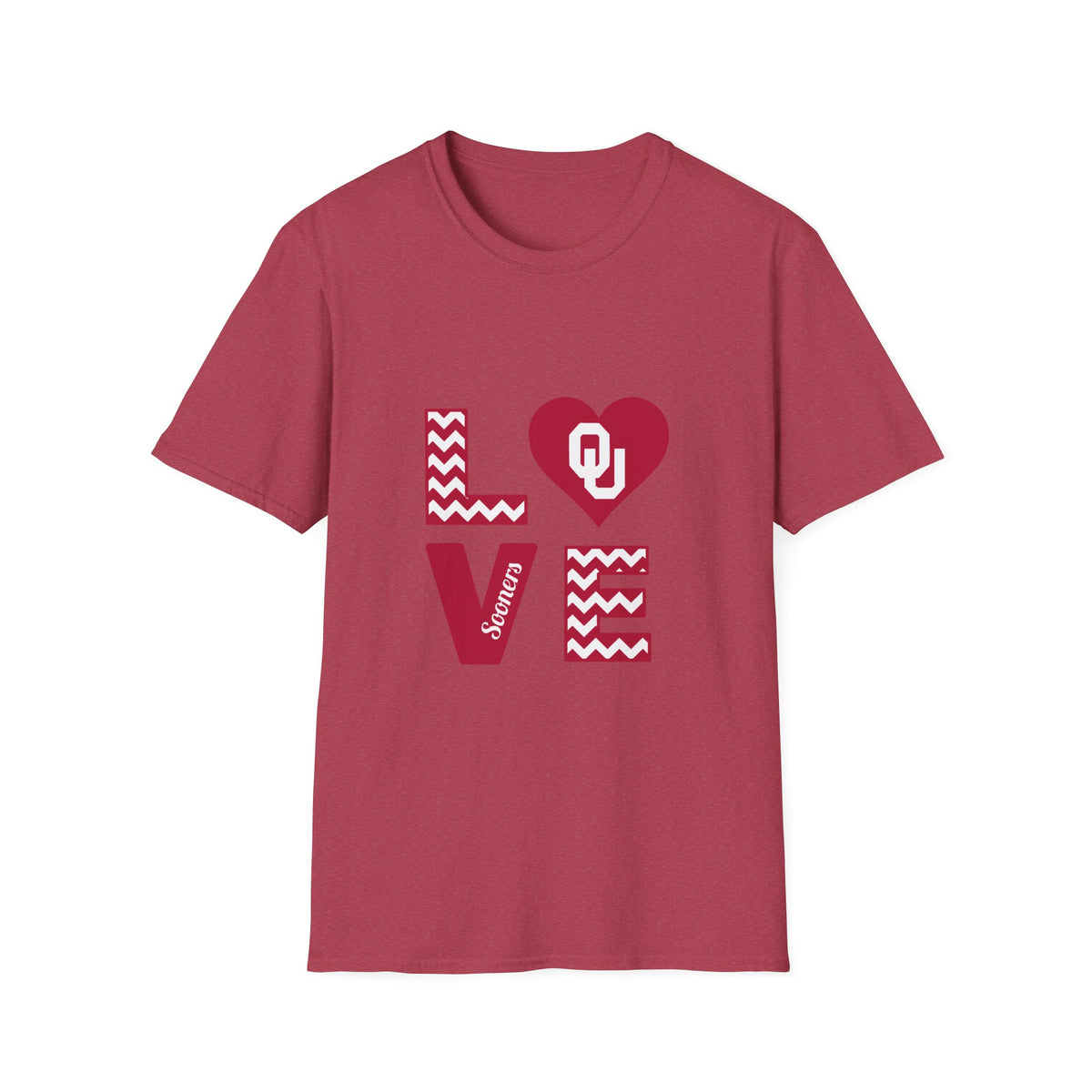 OU Love T-Shirt — Oklahoma Sooners Heart Love Tee