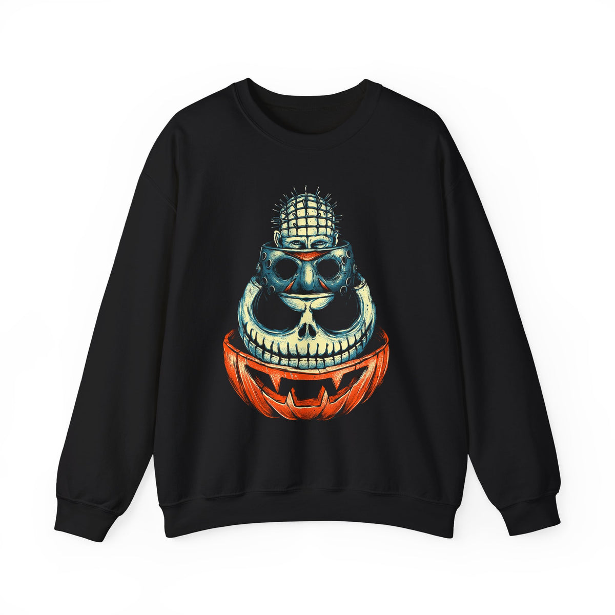 Skull Jack-o'-Lantern Crewneck Sweatshirt