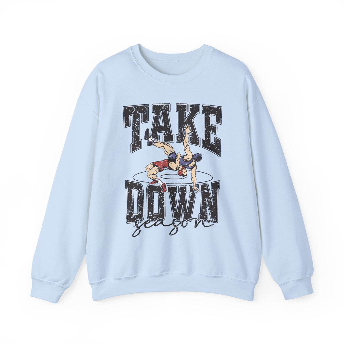 Take Down Season Wrestling Crewneck Sweatshirt