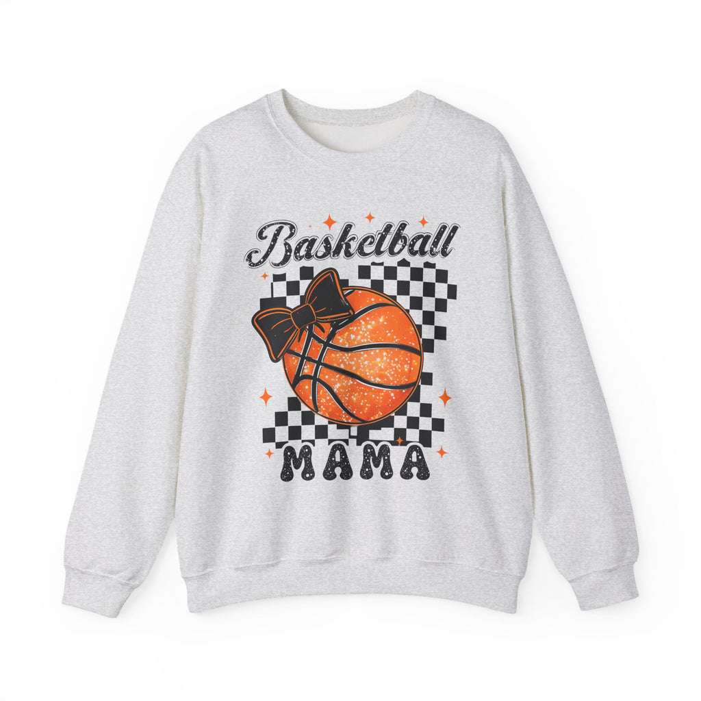 Basketball Mama Sweatshirt – Checkerboard Basketball Mom Crewneck