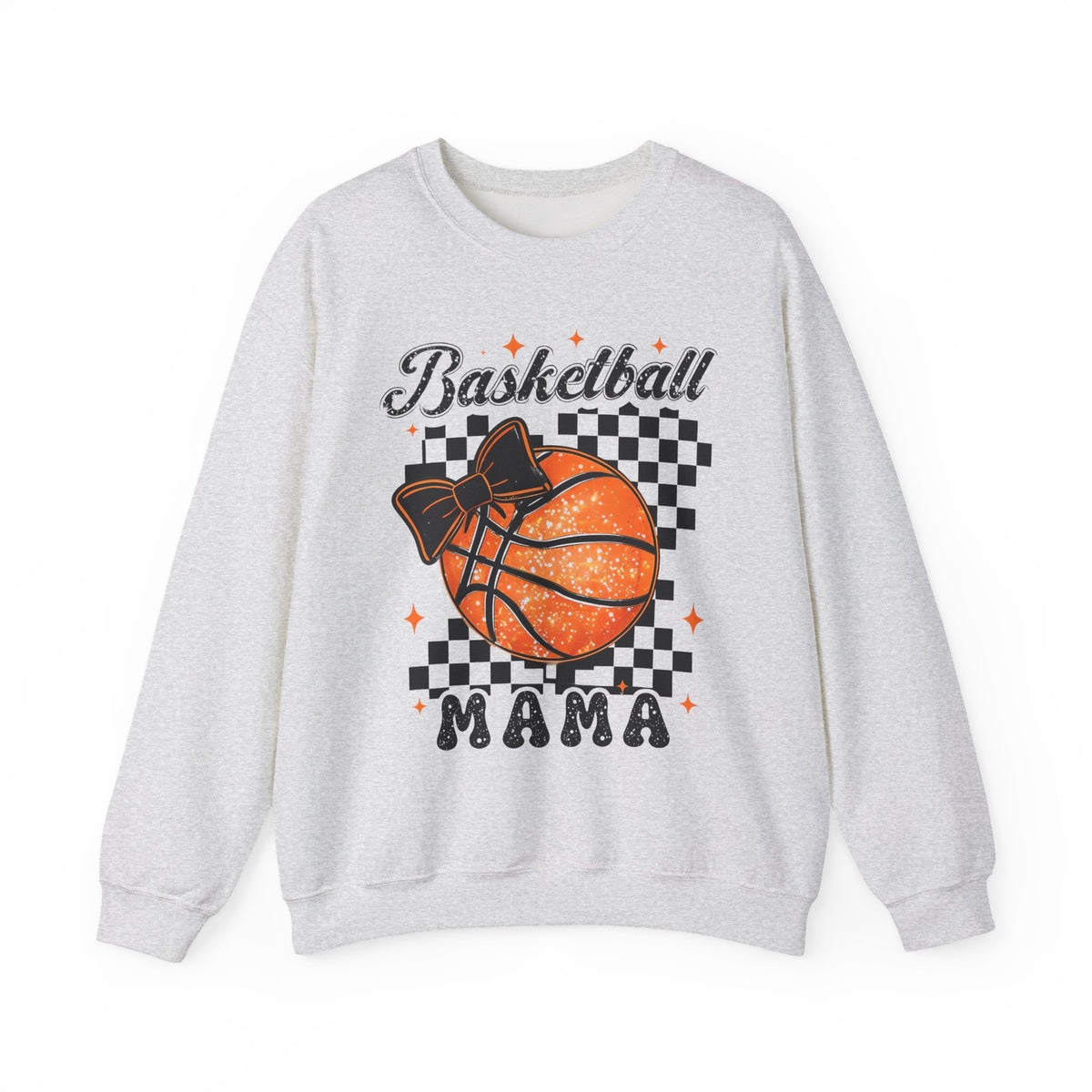 Basketball Mama Sweatshirt – Checkerboard Basketball Mom Crewneck